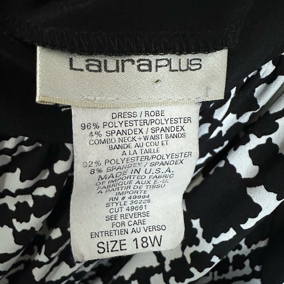Laura Plus black and white dress - Picture 7 of 9